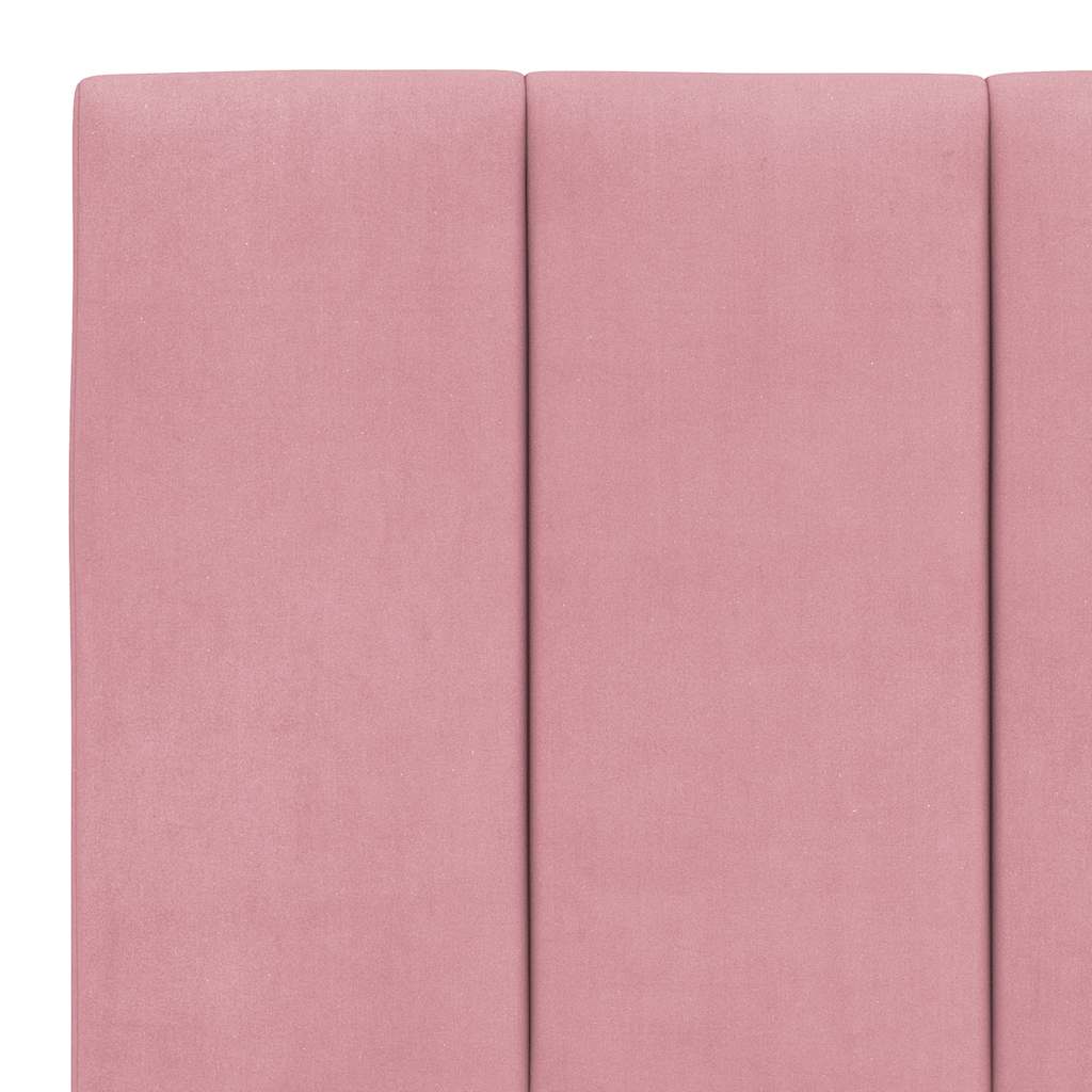 sengeramme uden madras Hanko 160x200 cm fløjl pink