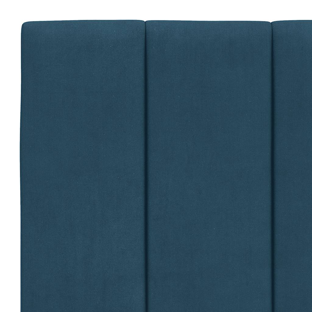 sengeramme uden madras Hanko 180x200 cm velour blå
