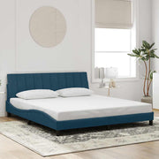 sengeramme uden madras Hanko 180x200 cm velour blå