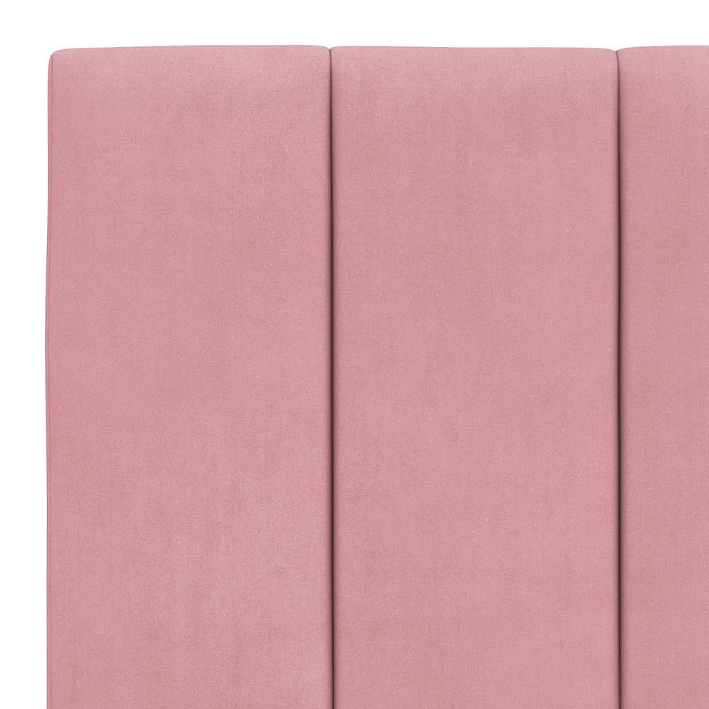 sengeramme uden madras Hanko 180x200 cm fløjl pink