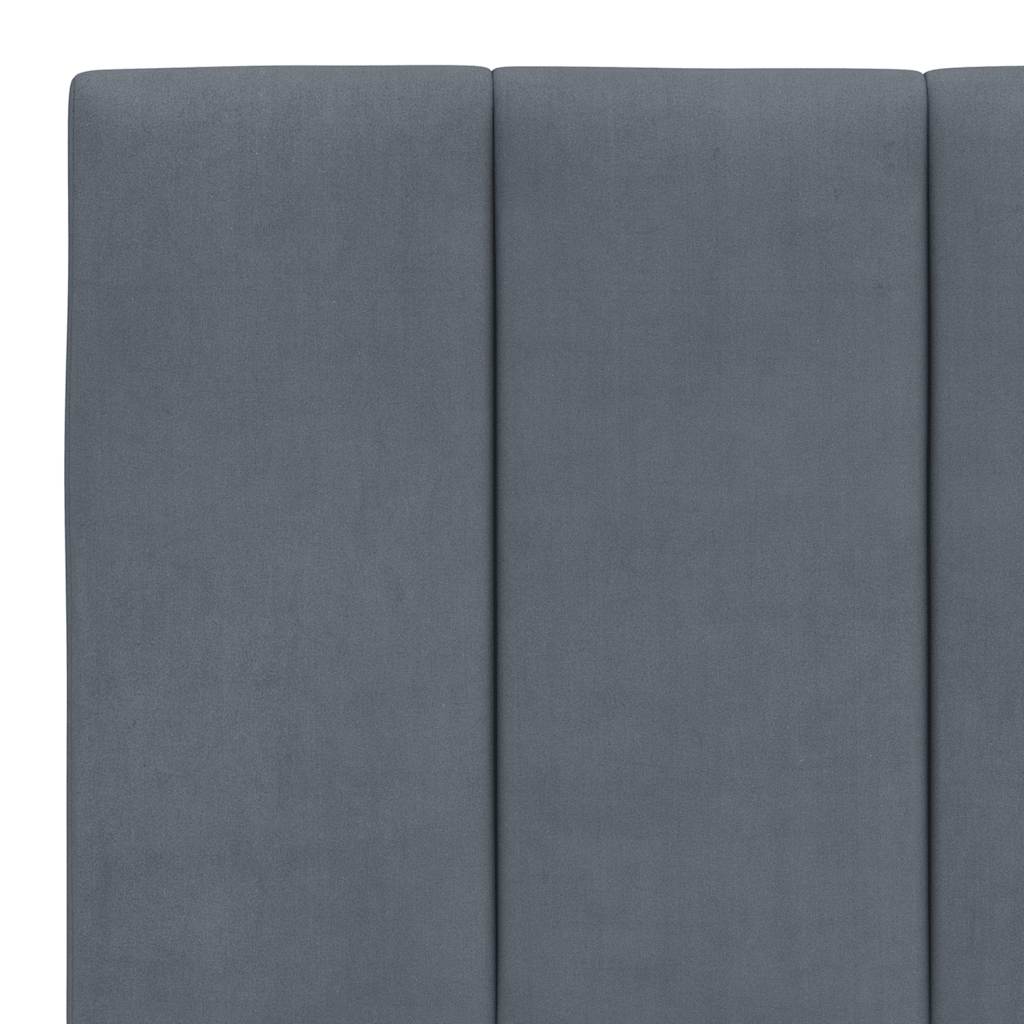 sengeramme uden madras Hanko Mørkegrå 200x200 cm Fløjl
