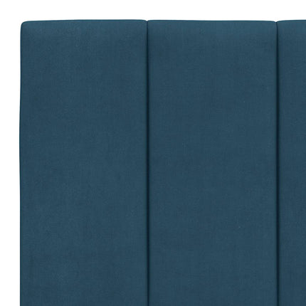 sengeramme uden madras Hanko 200x200 cm velour blå