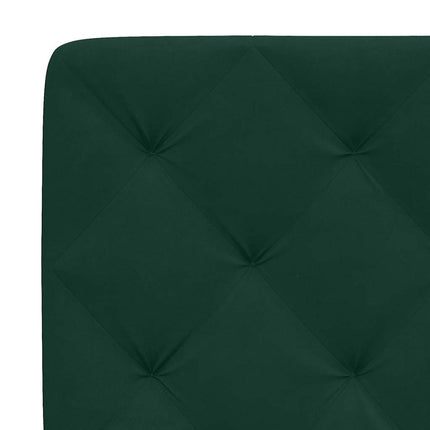 sengeramme uden madras Mørkegrøn 80x200 cm Fløjl