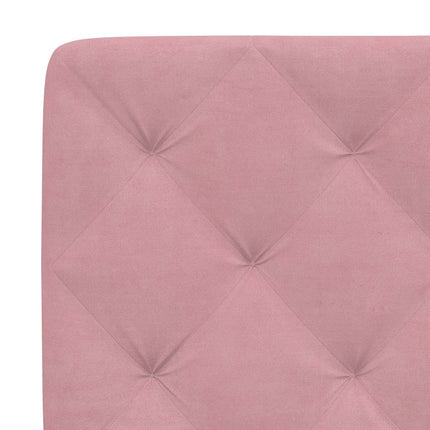 sengeramme uden madras 140x190 cm fløjl pink