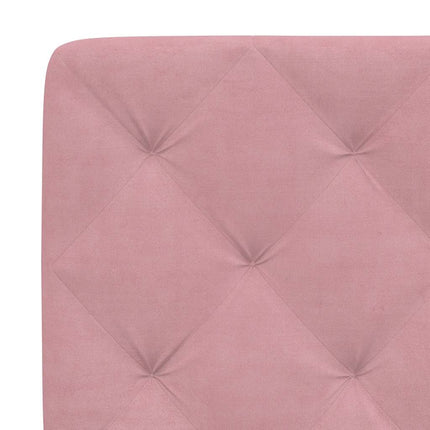 sengeramme uden madras 140x200 cm fløjl pink
