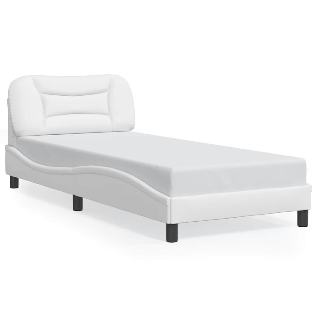 sengeramme uden madras Hvar 80x200 cm kunstlæder hvid