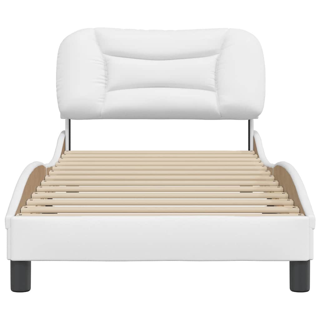 sengeramme uden madras Hvar 80x200 cm kunstlæder hvid