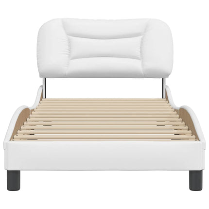 sengeramme uden madras Hvar 80x200 cm kunstlæder hvid