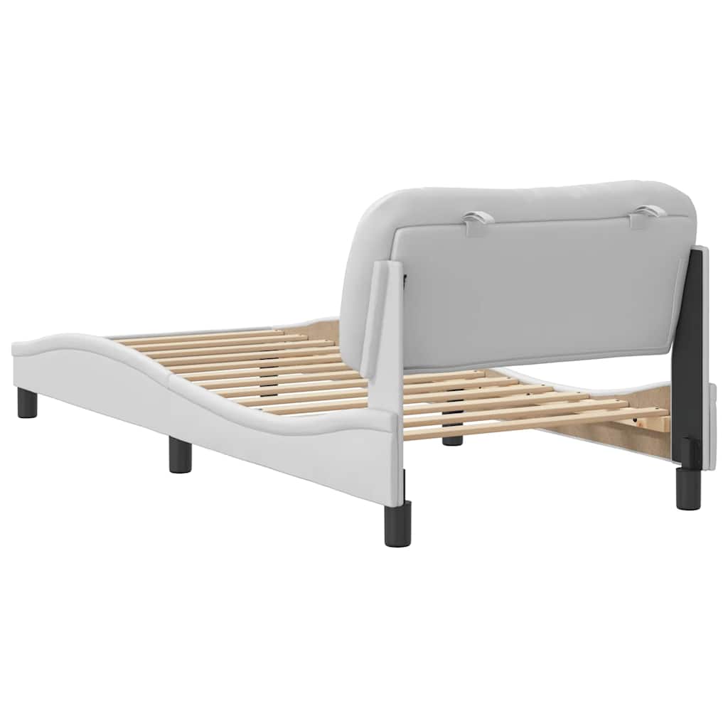 sengeramme uden madras Hvar 80x200 cm kunstlæder hvid