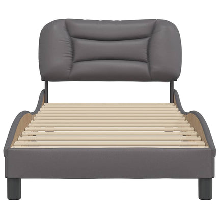 sengeramme uden madras Hvar 80x200 cm kunstlæder grå