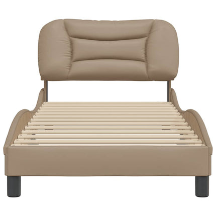 sengeramme uden madras Hvar 80x200 cm kunstlæder cappuccinofarvet