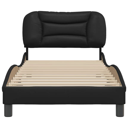 sengeramme uden madras Hvar 90x190 cm kunstlæder sort