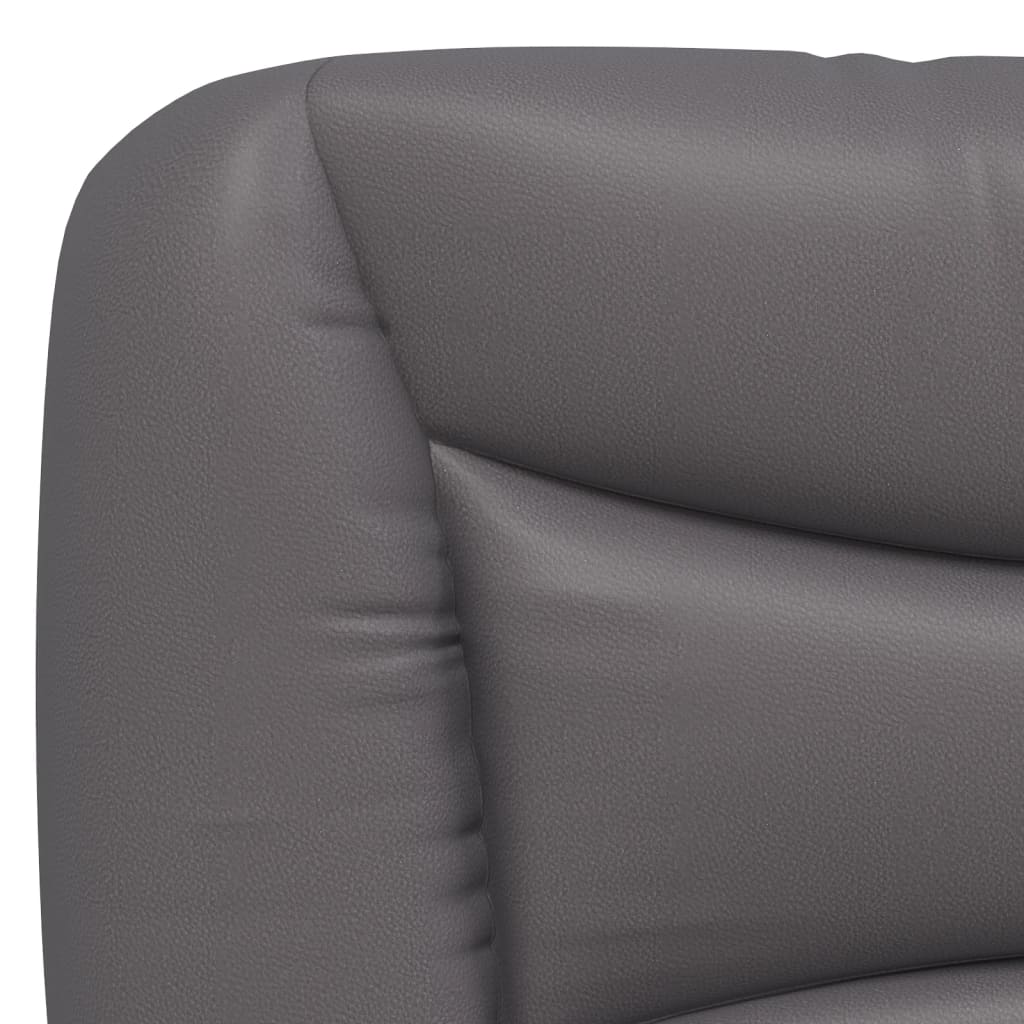 sengeramme uden madras Hvar 90x190 cm kunstlæder grå