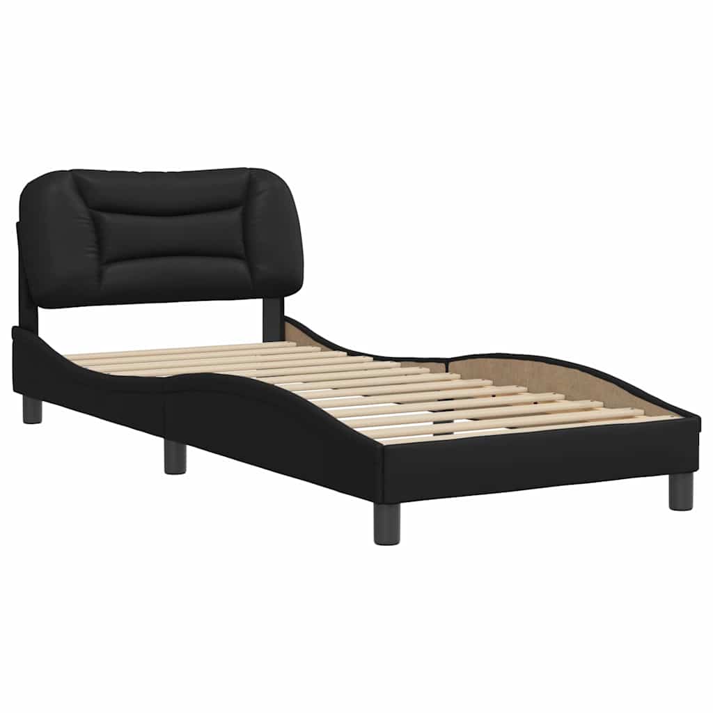 sengeramme uden madras Hvar 90x200 cm kunstlæder sort