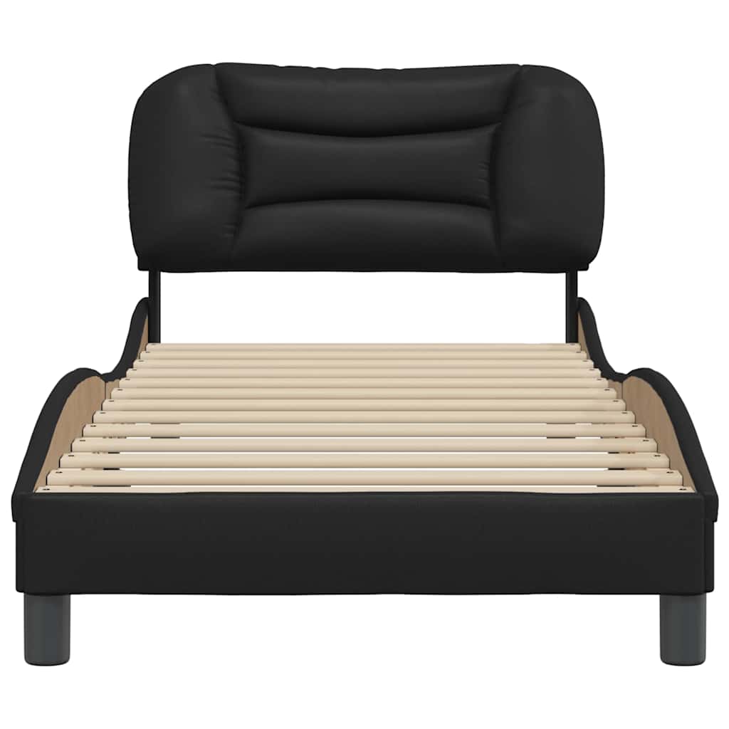 sengeramme uden madras Hvar 90x200 cm kunstlæder sort