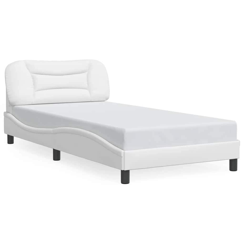 sengeramme uden madras Hvar 100x200 cm kunstlæder hvid
