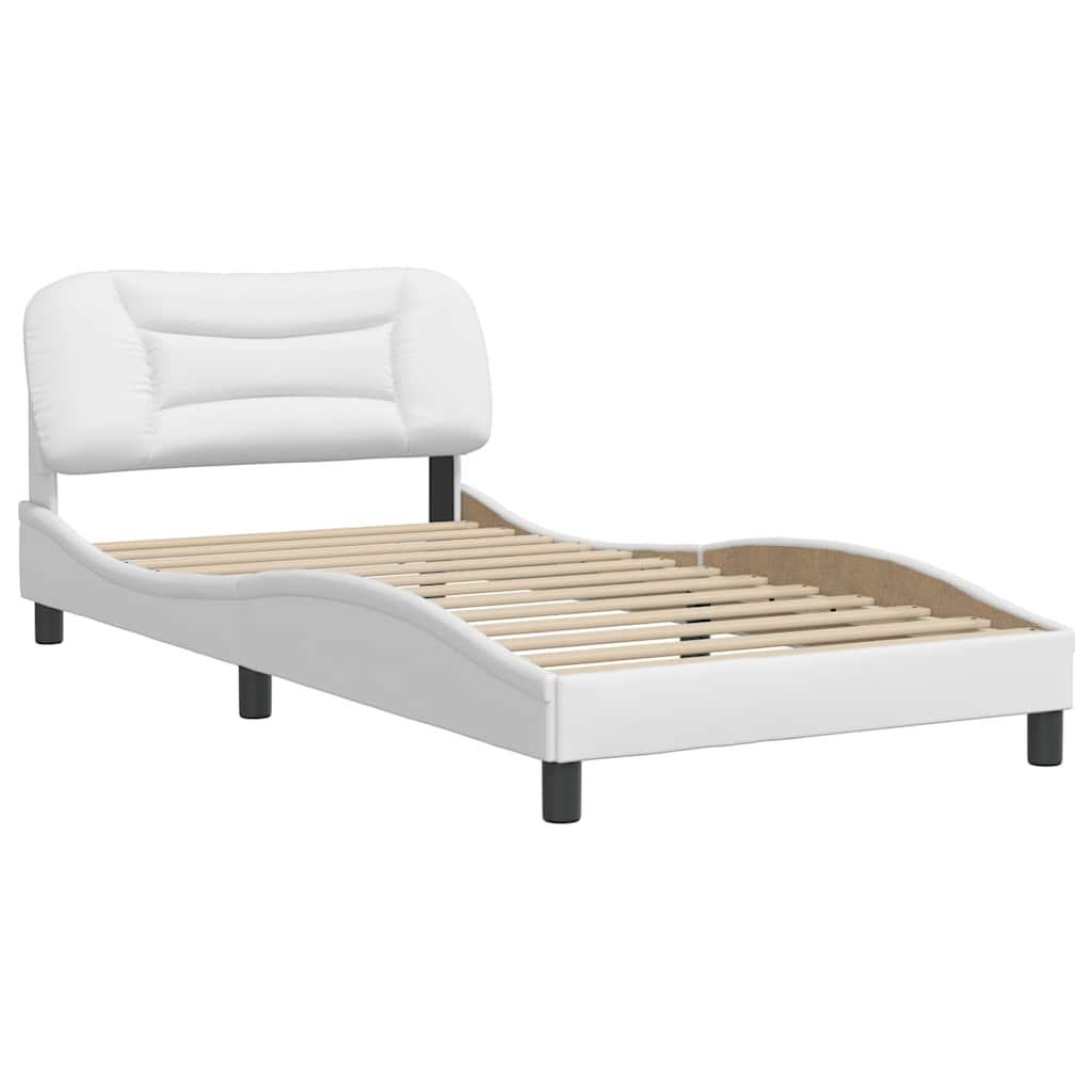 sengeramme uden madras Hvar 100x200 cm kunstlæder hvid