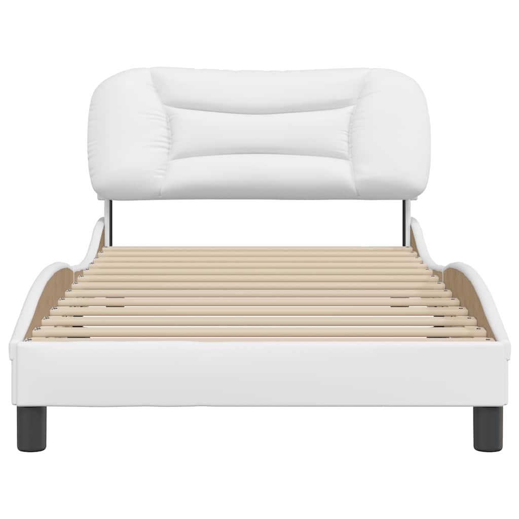 sengeramme uden madras Hvar 100x200 cm kunstlæder hvid