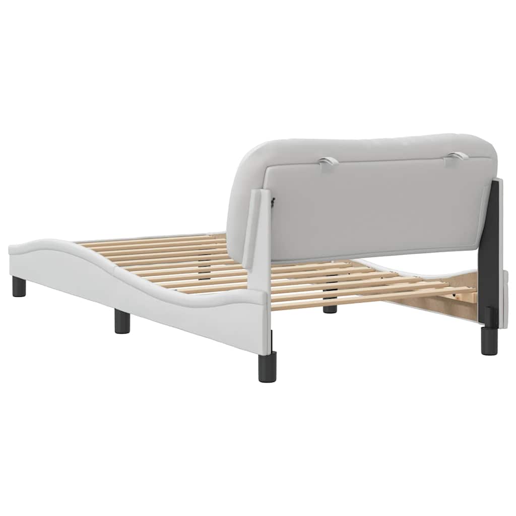 sengeramme uden madras Hvar 100x200 cm kunstlæder hvid
