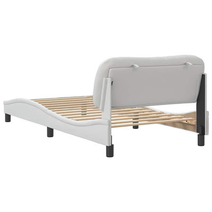 sengeramme uden madras Hvar 100x200 cm kunstlæder hvid