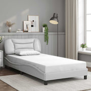 sengeramme uden madras Hvar 100x200 cm kunstlæder hvid