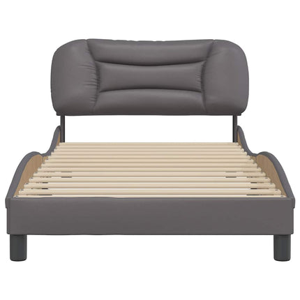 sengeramme uden madras Hvar 100x200 cm kunstlæder grå