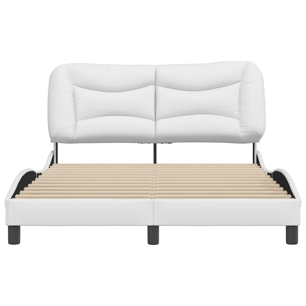 sengeramme uden madras Hvar 120x200 cm kunstlæder hvid
