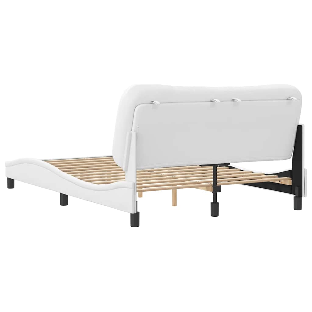 sengeramme uden madras Hvar 120x200 cm kunstlæder hvid