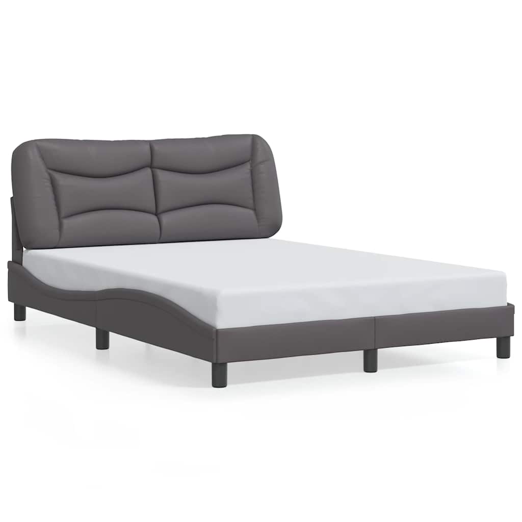 sengeramme uden madras Hvar 120x200 cm kunstlæder grå