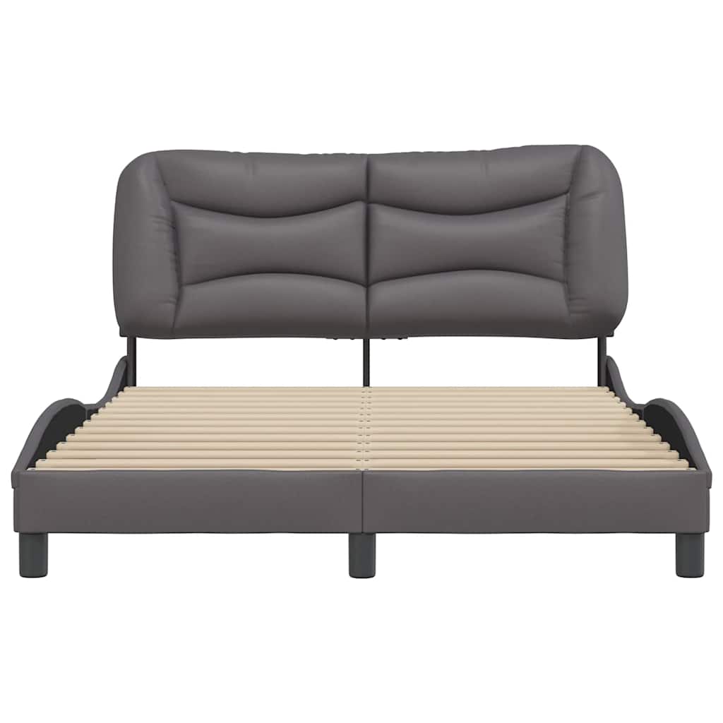 sengeramme uden madras Hvar 120x200 cm kunstlæder grå