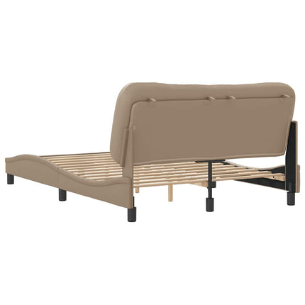 sengeramme uden madras Hvar 120x200 cm kunstlæder cappuccinofarvet