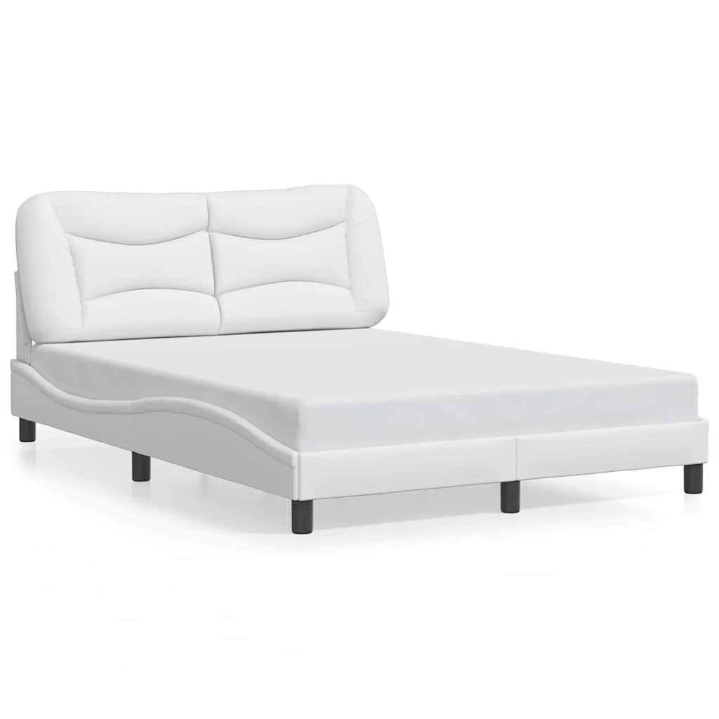 sengeramme uden madras Hvar 140x190 cm kunstlæder hvid