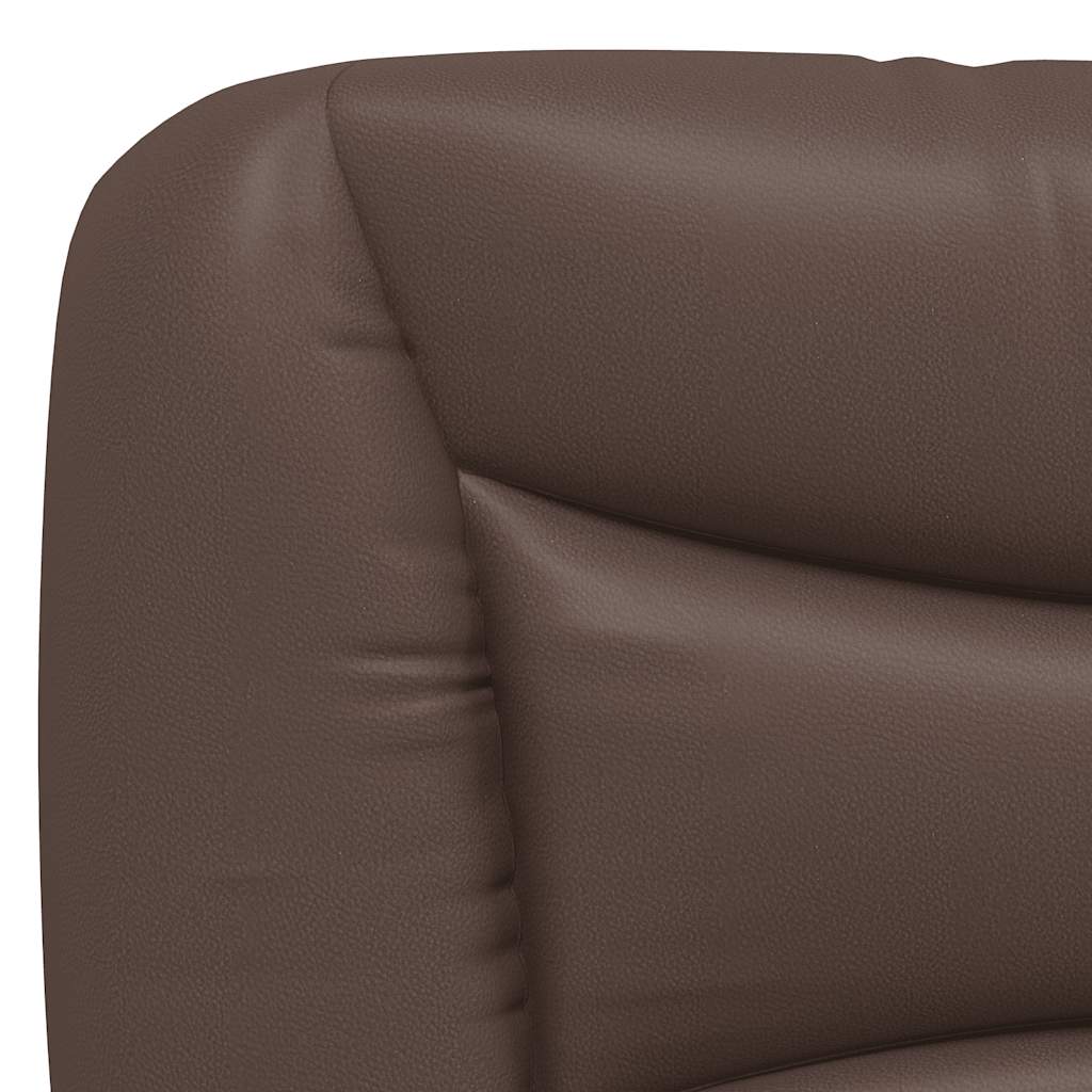 sengeramme uden madras Hvar 140x190 cm kunstlæder brun