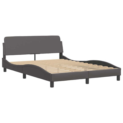 sengeramme uden madras Hvar 140x190 cm kunstlæder grå