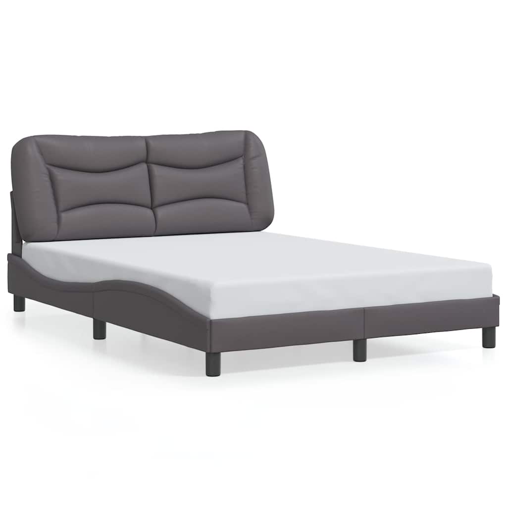 sengeramme uden madras Hvar 140x200 cm kunstlæder grå