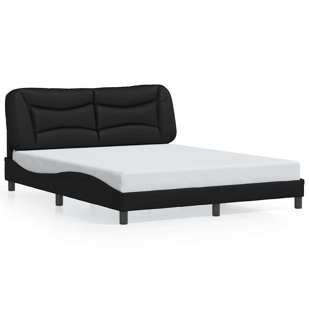 sengeramme uden madras Hvar 160x200 cm kunstlæder sort