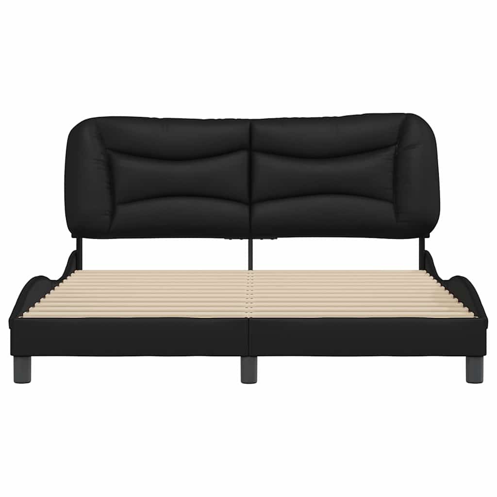 sengeramme uden madras Hvar 160x200 cm kunstlæder sort