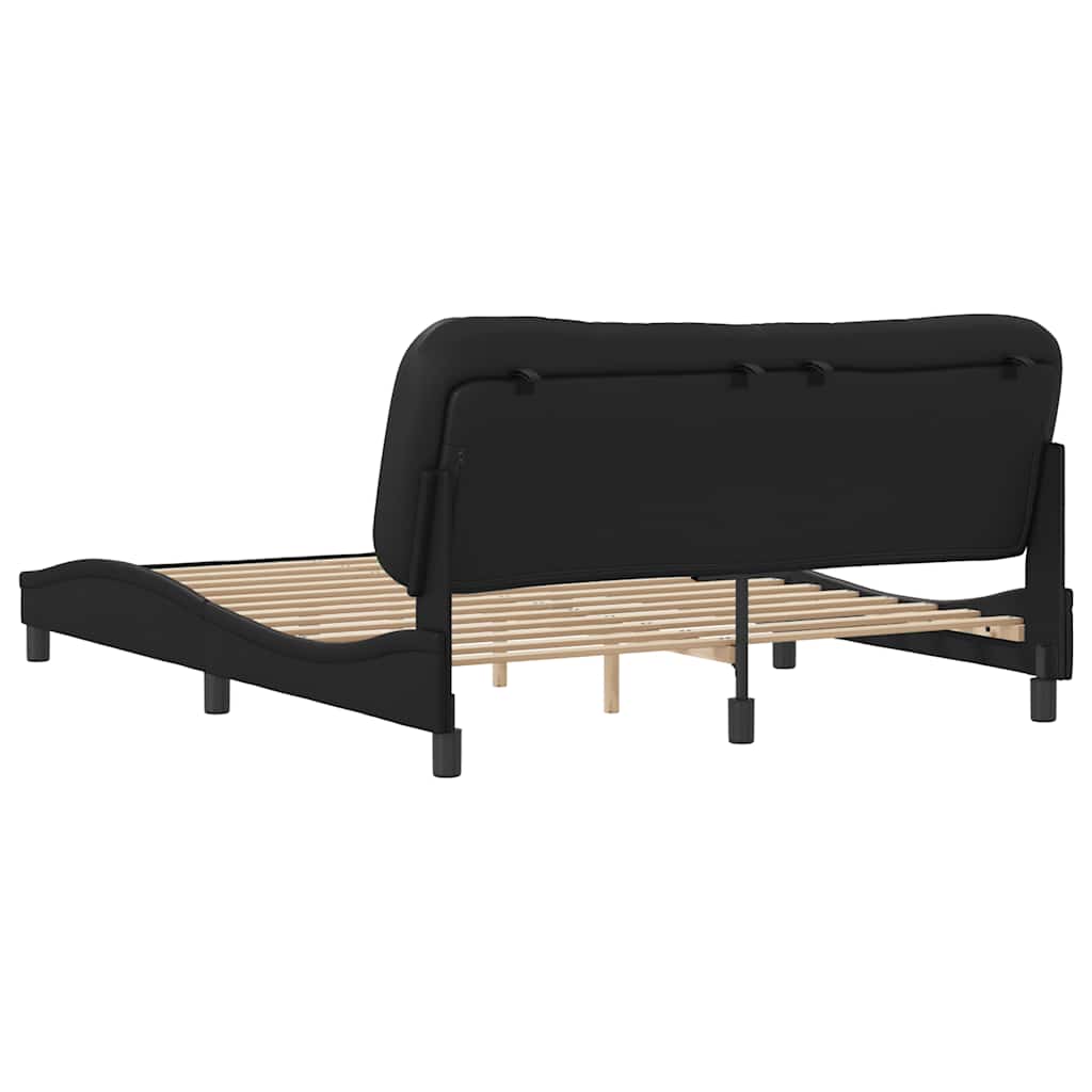 sengeramme uden madras Hvar 160x200 cm kunstlæder sort