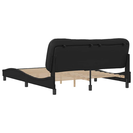 sengeramme uden madras Hvar 160x200 cm kunstlæder sort
