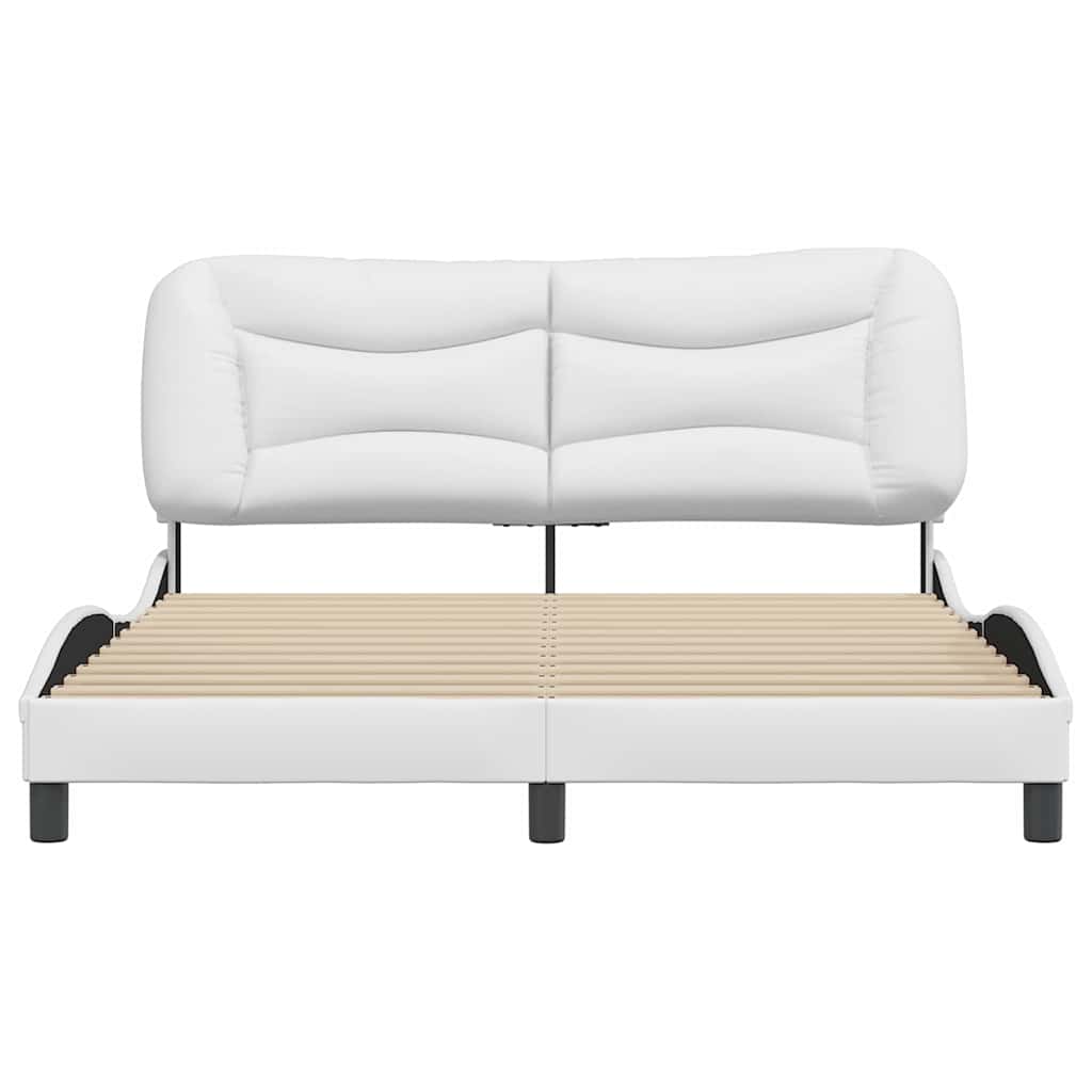 sengeramme uden madras Hvar 160x200 cm kunstlæder hvid