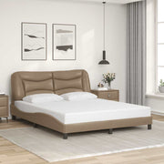 sengeramme uden madras Hvar 160x200 cm kunstlæder cappuccinofarvet