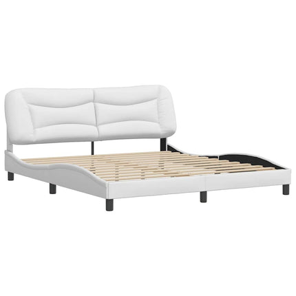 sengeramme uden madras Hvar 180x200 cm kunstlæder hvid