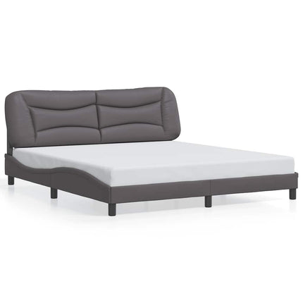sengeramme uden madras Hvar 180x200 cm kunstlæder grå