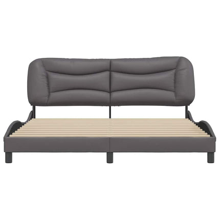 sengeramme uden madras Hvar 180x200 cm kunstlæder grå