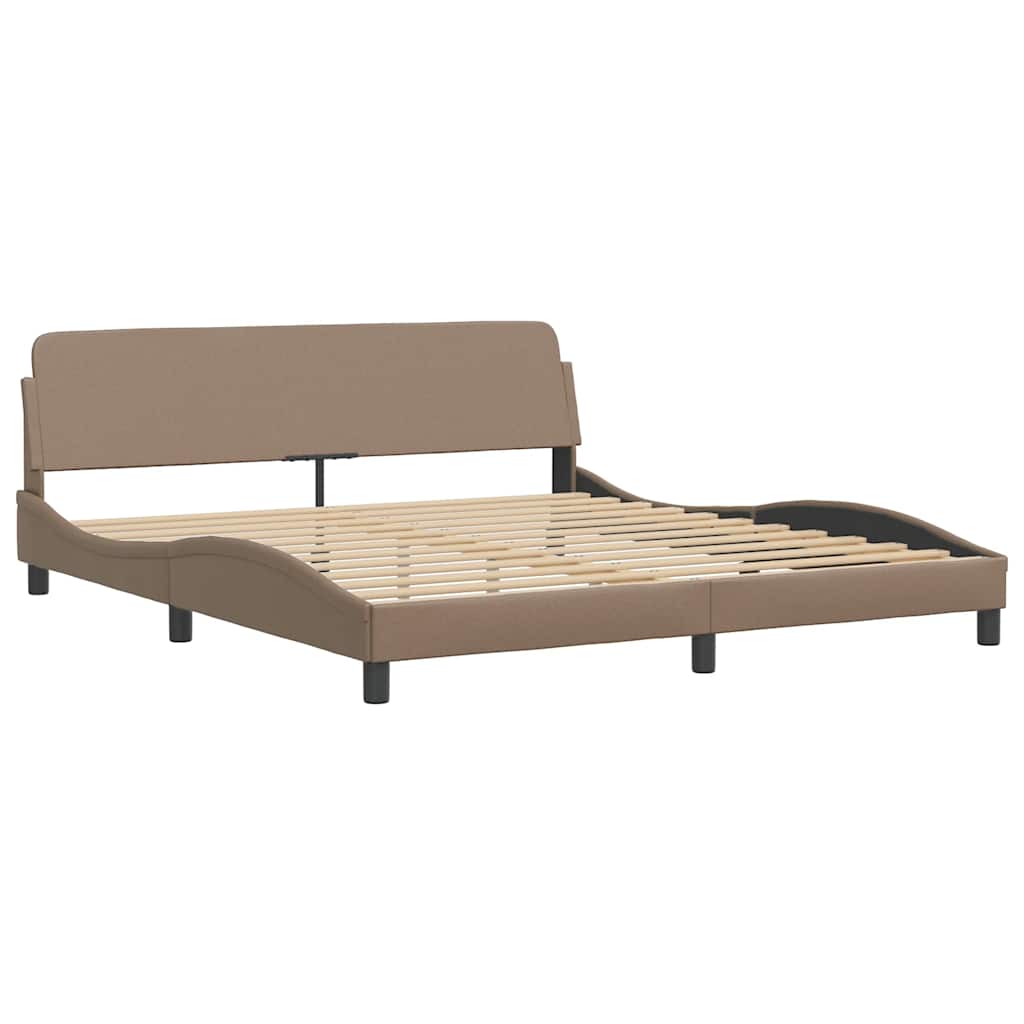 sengeramme uden madras Hvar 180x200 cm kunstlæder cappuccinofarvet