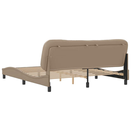 sengeramme uden madras Hvar 180x200 cm kunstlæder cappuccinofarvet