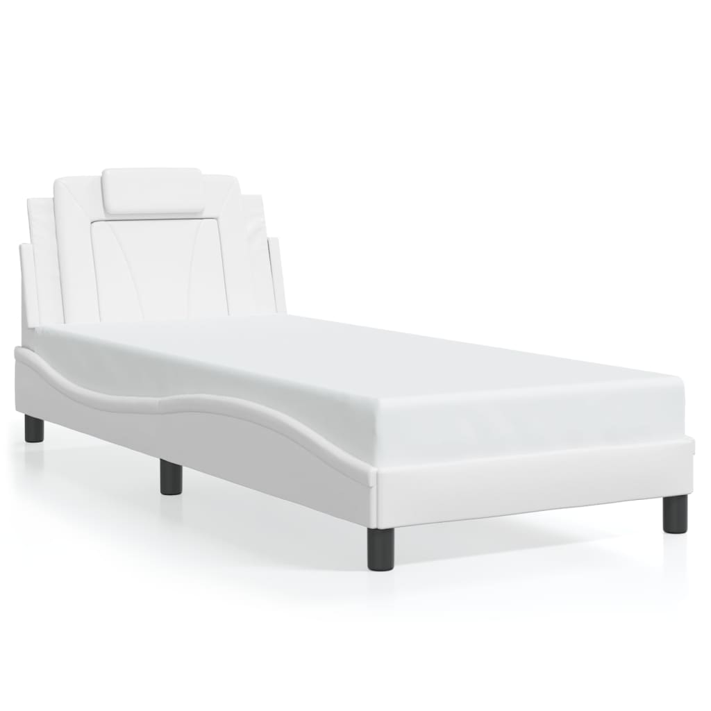 sengeramme uden madras Viana 80x200 cm kunstlæder hvid