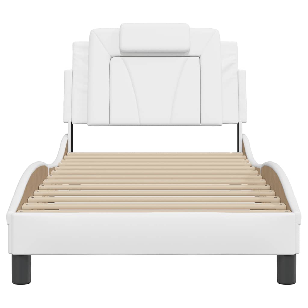 sengeramme uden madras Viana 80x200 cm kunstlæder hvid
