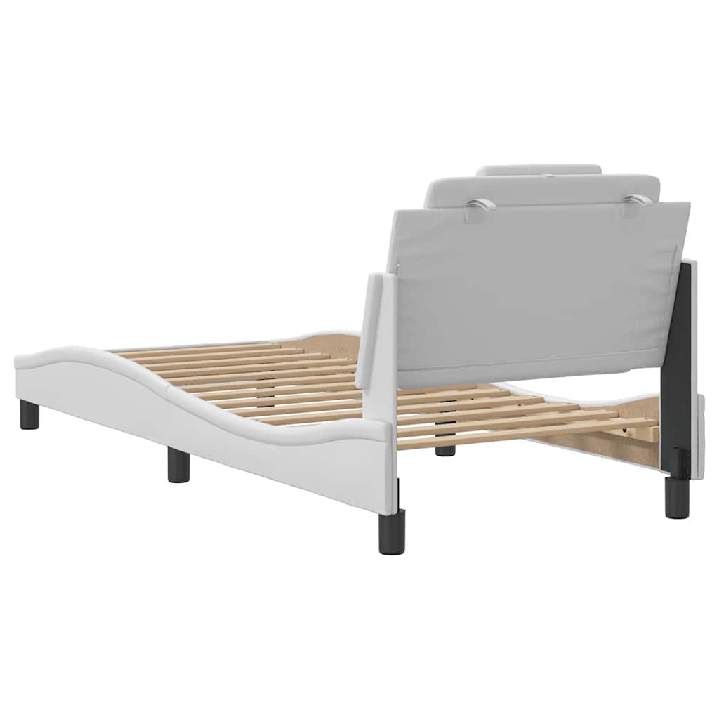 sengeramme uden madras Viana 80x200 cm kunstlæder hvid