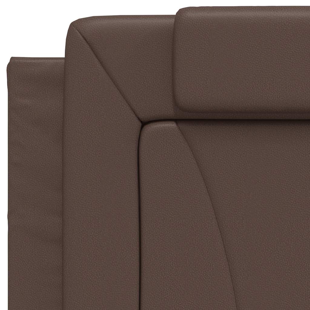 sengeramme uden madras Viana 80x200 cm kunstlæder brun